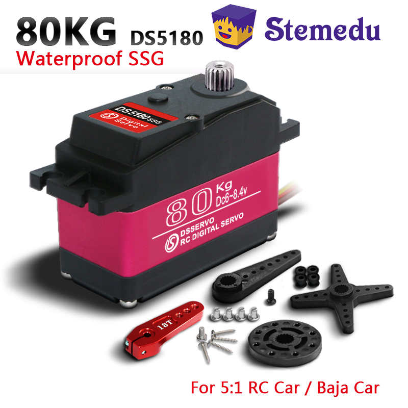 Servo Motor Cnc - Dsservo impermeable DS5180 80KG Torque de