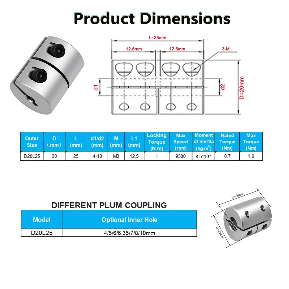 Acoplamiento rígido de 25mm de - Servo Motor Cnc reseña y precio