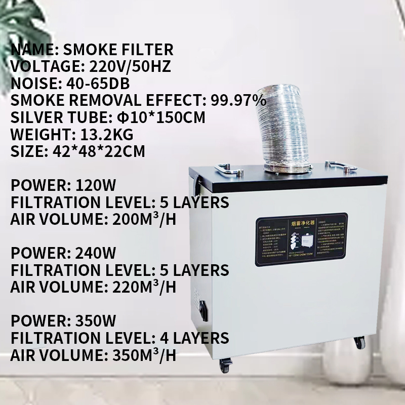 Extractor de Humo de Aire Puro - Industrial Laser Metal Cutter reseña y precio