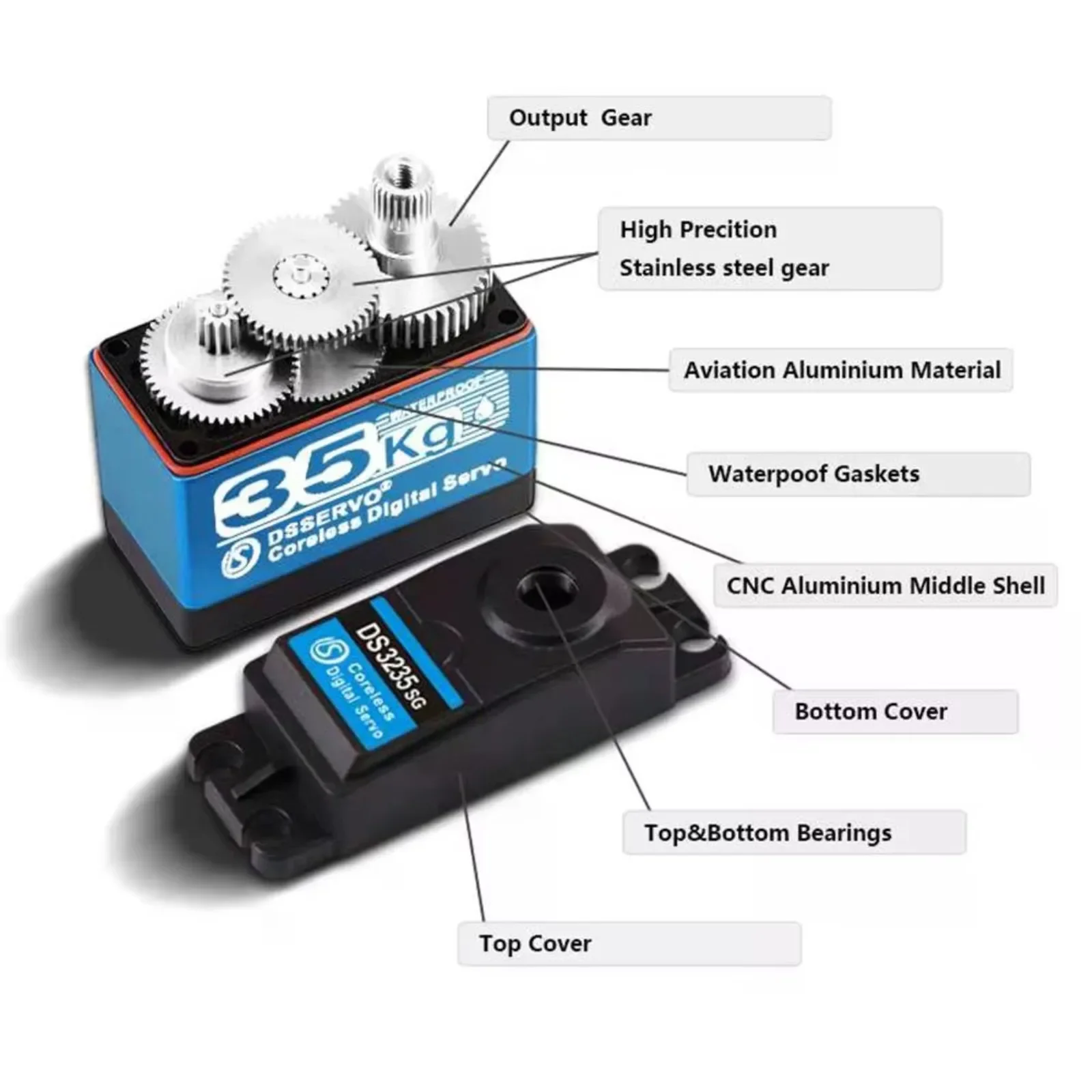 DS3235 PRO Servo digital sin n - Servo Motor Cnc reseña y precio
