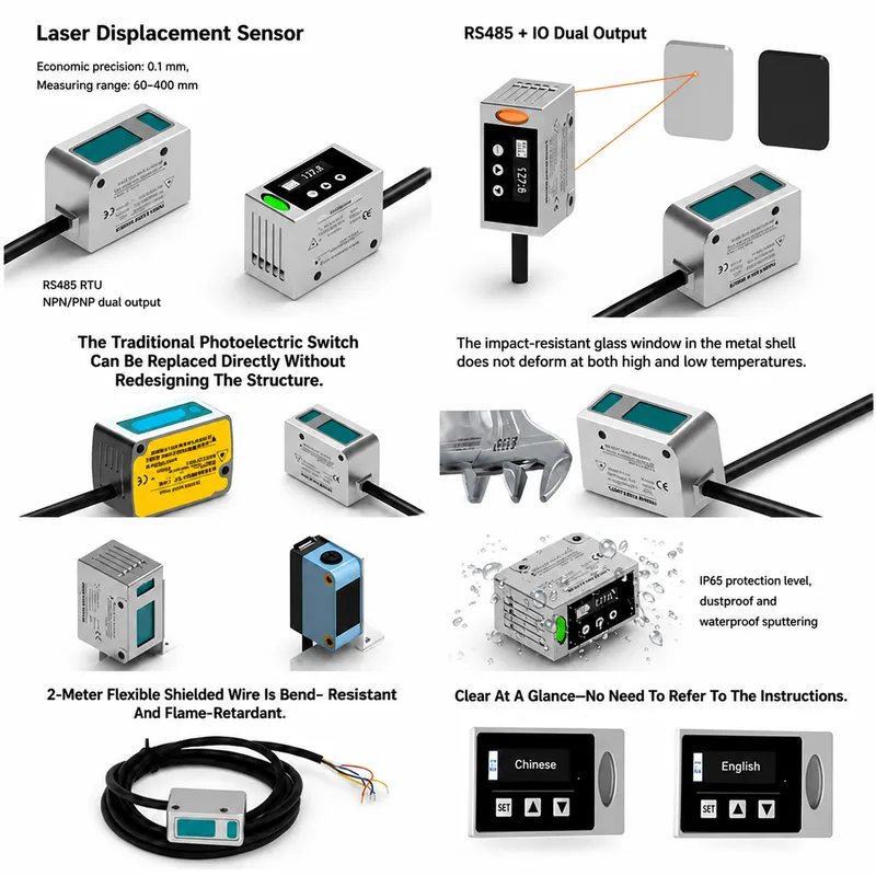 Sensor de Desplazamiento Láser - Industrial Laser Displacement Sensor reseña y precio