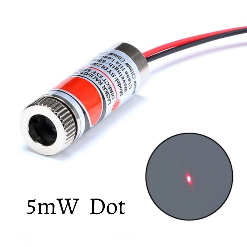 650nm 5mW punto rojo/línea/mód - Diode Laser Module reseña y precio