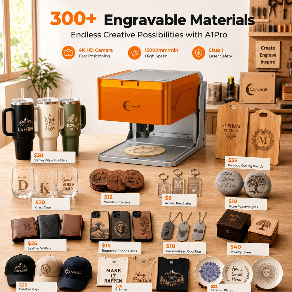 Grabador Láser Carverall A1PRO - Industrial Handheld Laser Engraver reseña y precio